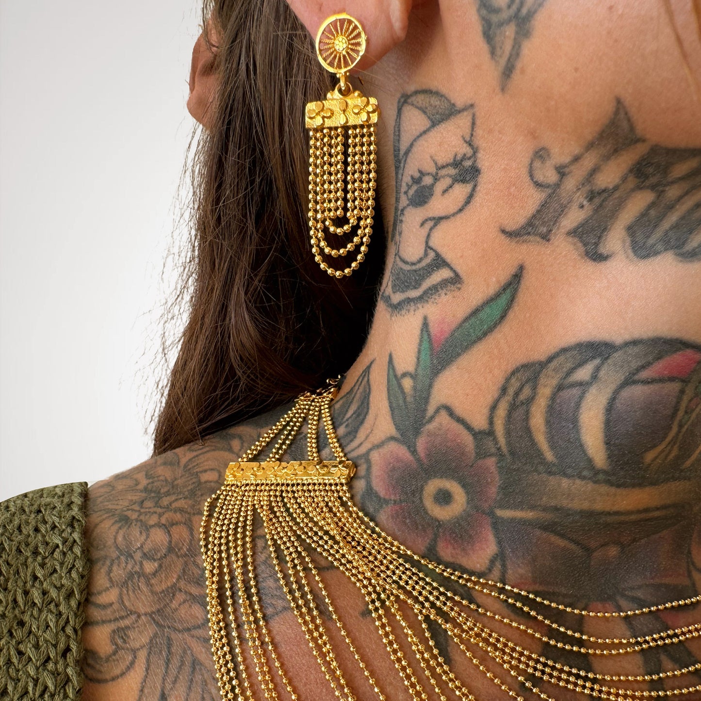 [CONJUNTO] Kali (Brincos + Colar)