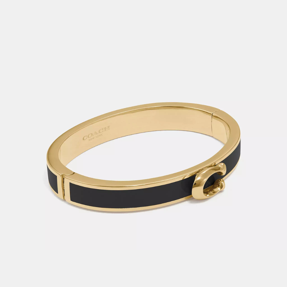 Signature Push Hinged Bangle | Coach