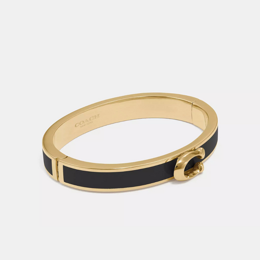 Signature Push Hinged Bangle | Coach