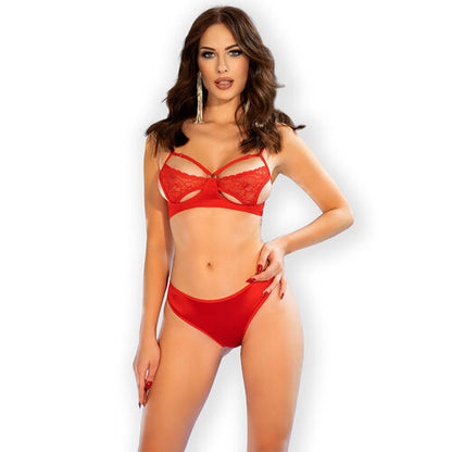 Ensemble de lingerie rouge Chilirose