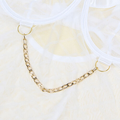 Body branco com correntes | Subblime