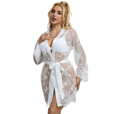 Camisola de noite manga comprida Branco | Subblime