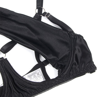Conjunto preto com laço ajustável | Subblime