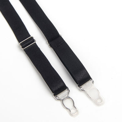 Conjunto bondage preto com ligas | Subblime