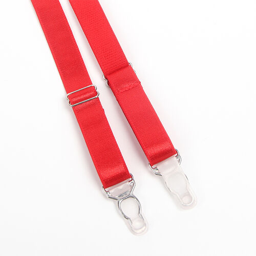 Conjunto bondage vermelho com ligas | Subblime