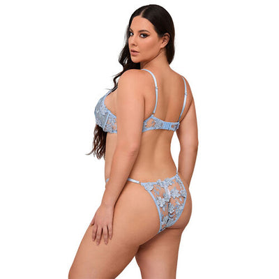 Conjunto azul com bordados | Subblime