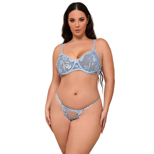 Conjunto azul com bordados | Subblime