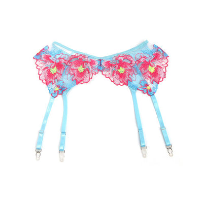 Conjunto rosa com bordados florais | Subblime