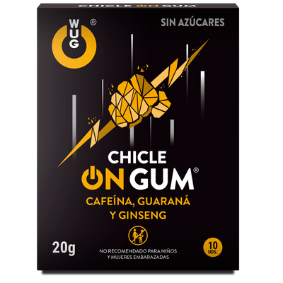WUG GUM - ON Chicle (Cafeína, Ginseng e Guaraná) (10 unid.)